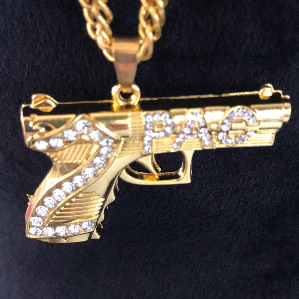 2 PAC gold chain